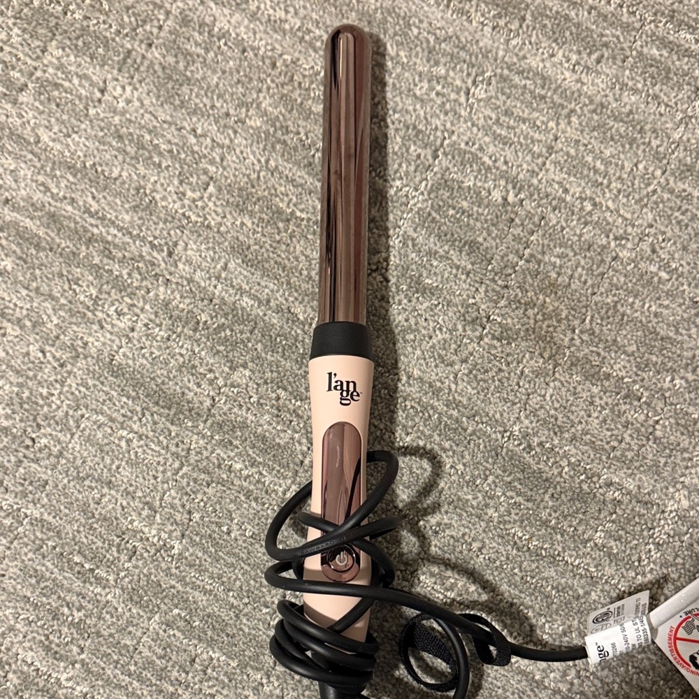 L’ange Titanium Pink Hair Curling Wand, 25mm